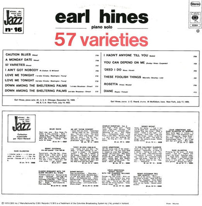 Earl Hines : 57 Varieties (LP, Comp, RE)