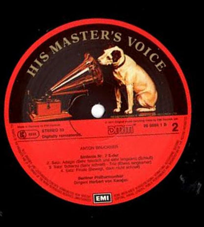 Anton Bruckner, Berliner Philharmoniker, Herbert Von Karajan : Symphonie No. 7 (LP, RM)