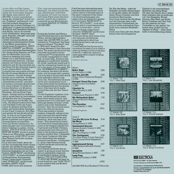 Les Brown And His Band Of Renown : Masters Of Swing Vol. 5 (LP, Comp)