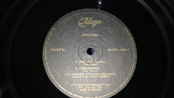 Hamburger Symphoniker Conducted By Herbert Hochfeld : Familiar Favourites From The World's Greatest Overtures (LP, Album, Mono)