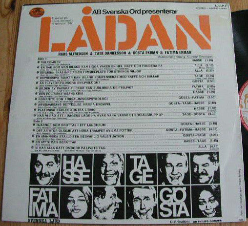 Hans Alfredson & Tage Danielsson & Gösta Ekman & Fatima Ekman : Lådan (LP)