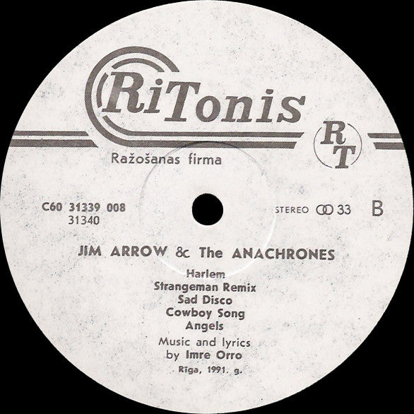 Jim Arrow & The Anachrones : Jim Arrow & The Anachrones (LP, Album)