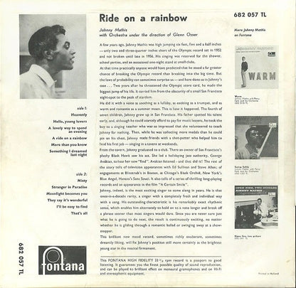 Johnny Mathis : Ride On A Rainbow (LP, Album)