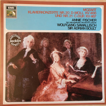 Annie Fischer, Philharmonia Orchestra, Sir Adrian Boult, Wolfgang Sawallisch - Wolfgang Amadeus Mozart : Klavierkonzerte Nr.20 D-Moll KV 466 Und Nr.21 C-Dur KV 467  (LP, Comp)