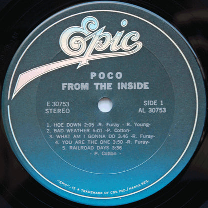 Poco (3) : From The Inside (LP, Album, RE, Gat)