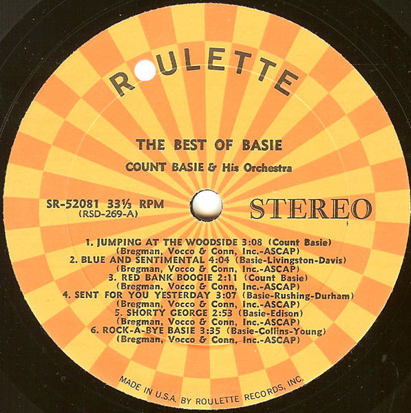 Count Basie Orchestra : The Best Of Basie (LP, Album)