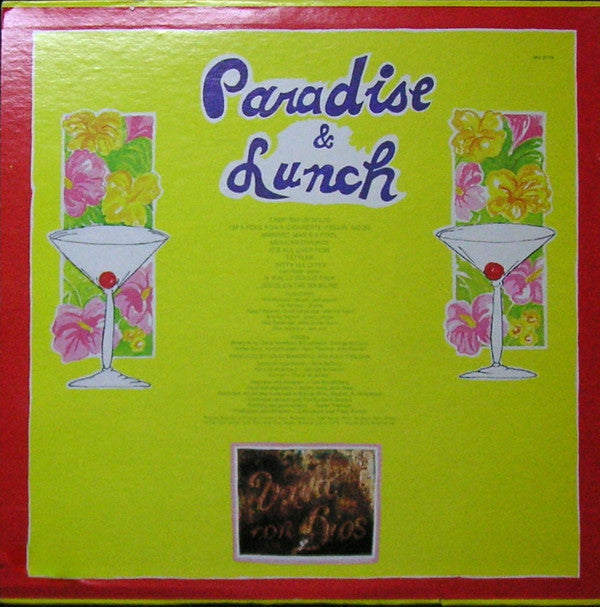 Ry Cooder : Paradise And Lunch (LP, Album, RE, Win)