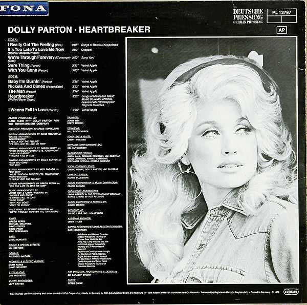 Dolly Parton : Heartbreaker (LP, Album)