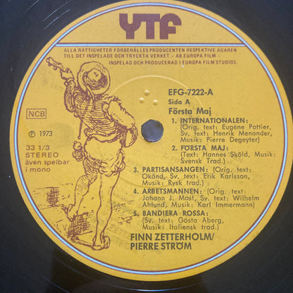 Pierre Ström & Finn Zetterholm : Första Maj (11 Socialistiska Sånger) (LP, Album)
