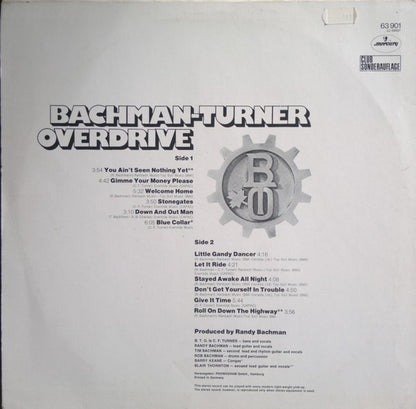 Bachman-Turner Overdrive : Bachman-Turner Overdrive (LP, Comp, Club)