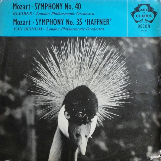 Wolfgang Amadeus Mozart - Erich Kleiber, Eduard van Beinum, London Philharmonic Orchestra : Symphony No. 40 / Symphony No. 35 'Haffner' (LP, Mono)