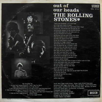 The Rolling Stones : Out Of Our Heads (LP, Album, RP)