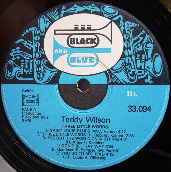 Teddy Wilson : Three Little Words (LP)