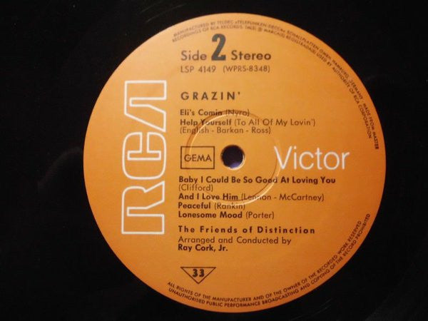 The Friends Of Distinction : Grazin' (LP, Album)