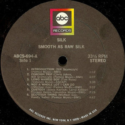 Silk (24) : Smooth As Raw Silk (LP, Album, Gat)