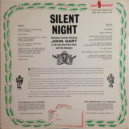 John Gart With The Yuletiders : Silent Night (LP)