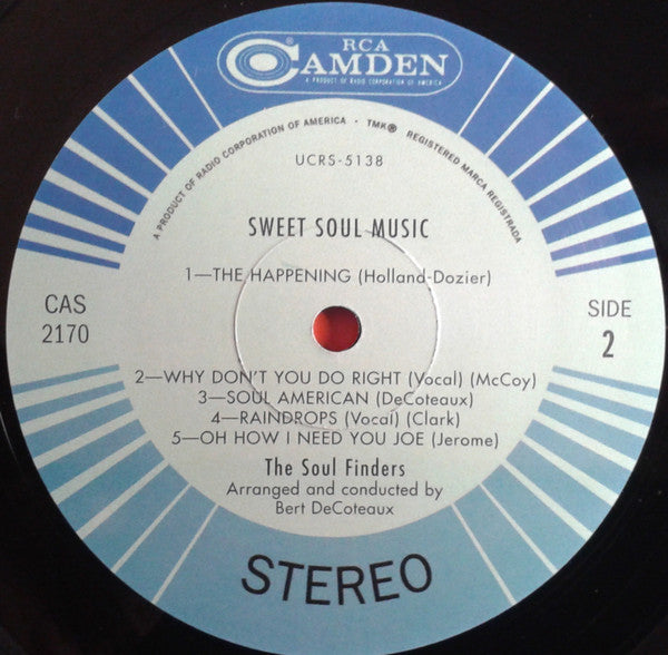 The Soul Finders : Sweet Soul Music (LP, Album, RE)