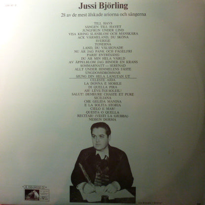 Jussi Björling : 28 Av De Mest Älskade Ariorna Och Sångerna (2xLP, Comp, Gat)