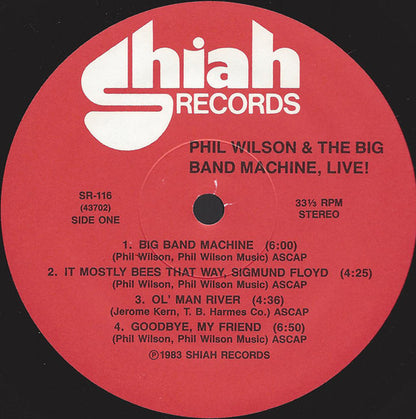 Phil Wilson And The Big Band Machine : Live At Joe Segal's Jazz Showcase (LP, Album)