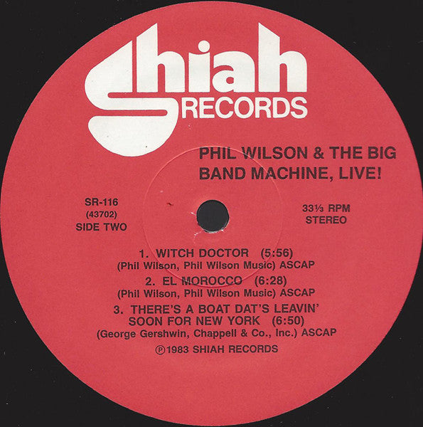 Phil Wilson And The Big Band Machine : Live At Joe Segal's Jazz Showcase (LP, Album)