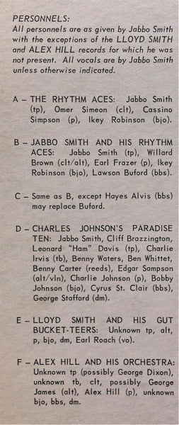 Jabbo Smith : Volume 1 (LP, Comp)