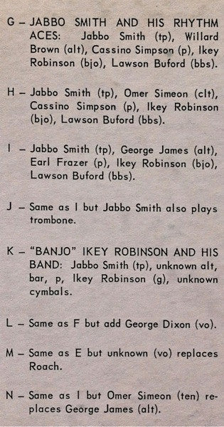 Jabbo Smith : Volume 1 (LP, Comp)