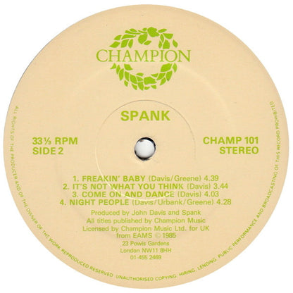 Spank (2) : Spank You! - From The 'Funk You' Live Tour 1985 (LP)