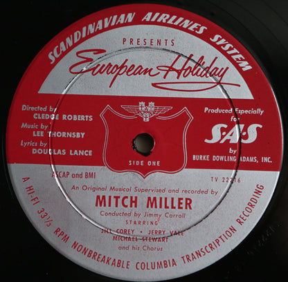 Mitch Miller : European Holiday (10", Album, Gat)