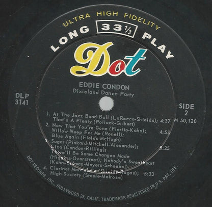 Eddie Condon : Dixieland Dance Party (LP)