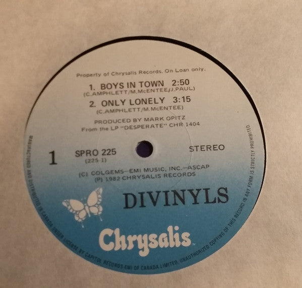 Divinyls : Boys In Town / Only Lonely (12", EP, Promo)