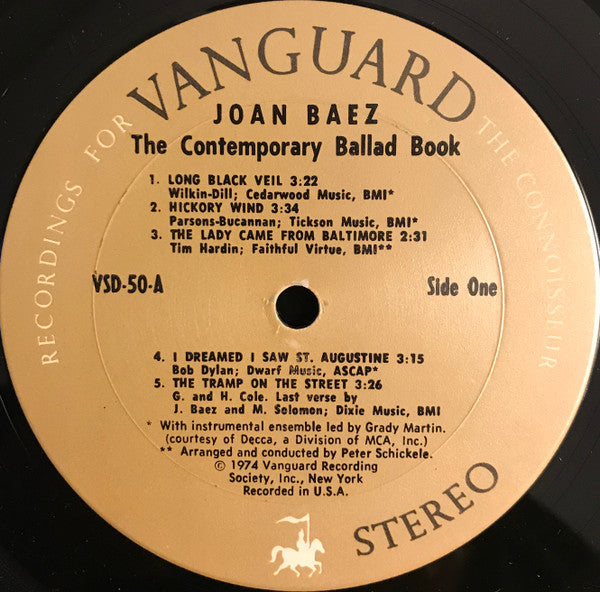 Joan Baez : The Contemporary Ballad Book (2xLP, Comp, Pit)