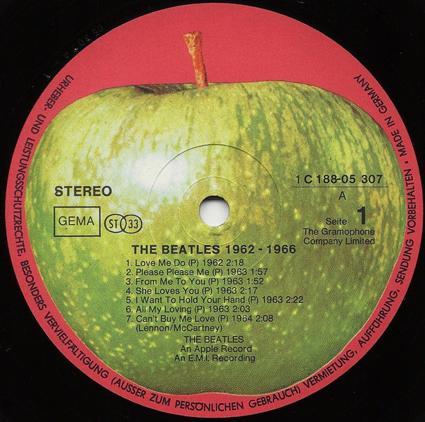 The Beatles : 1962-1966 (2xLP, Comp)