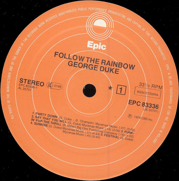 George Duke : Follow The Rainbow (LP, Album)