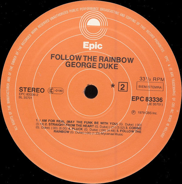 George Duke : Follow The Rainbow (LP, Album)