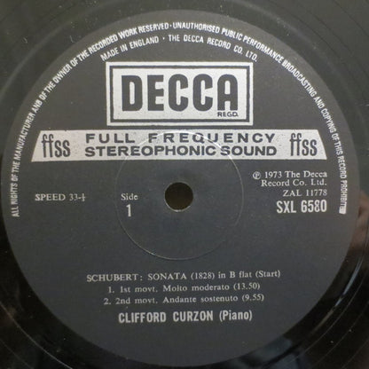 Franz Schubert, Clifford Curzon : Sonata No.21 In B Flat, D.960, Op.Posth. Imprompthu Op. 142 No. 2 (LP)
