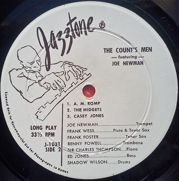 The Count's Men Featuring Joe Newman : The Count's Men Featuring Joe Newman (10", Album)