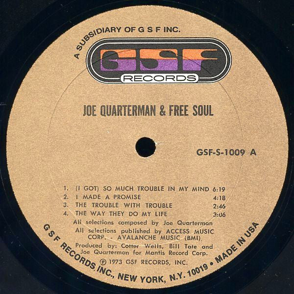 Sir Joe Quarterman & Free Soul : Sir Joe Quarterman & Free Soul (LP, Album, Gat)