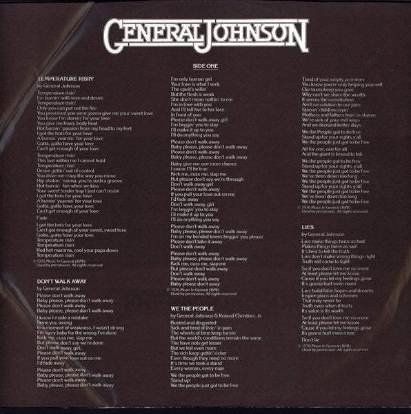 General Johnson : General Johnson (LP, Album)