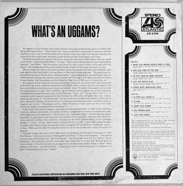 Leslie Uggams : What's An Uggams? (LP, Album, RE)