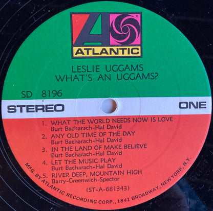 Leslie Uggams : What's An Uggams? (LP, Album, RE)
