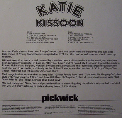 Mac And Katie Kissoon : Mac And Katie Kissoon (LP, Comp)