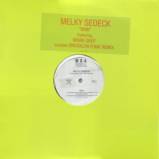 Melky Sedeck Featuring Mobb Deep : Raw (12", Promo)