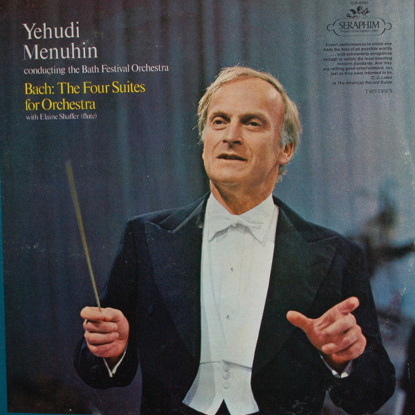 Yehudi Menuhin, Bath Festival Chamber Orchestra, Johann Sebastian Bach : The Four Suites For Orchestra (2xLP, Gat)