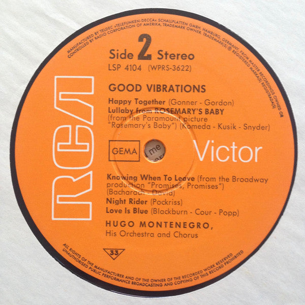 Hugo Montenegro : Good Vibrations (LP)