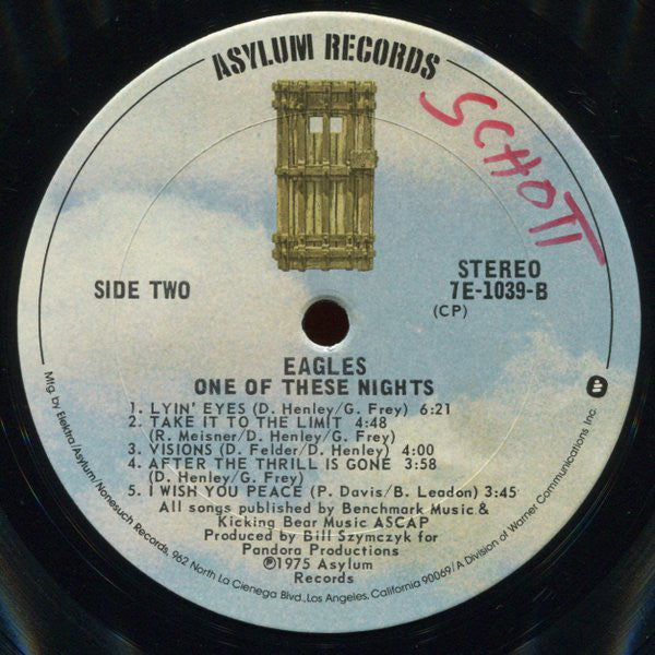 Eagles : One Of These Nights (LP, Album, CP )