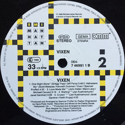 Vixen (2) : Vixen (LP, Album)