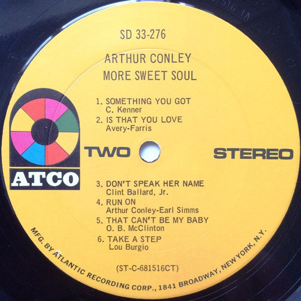 Arthur Conley : More Sweet Soul (LP, Album)