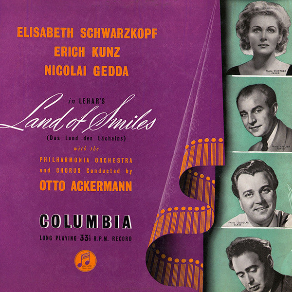 Elisabeth Schwarzkopf / Erich Kunz / Nicolai Gedda / Philharmonia Orchestra And Philharmonia Chorus Conducted By Otto Ackermann In Franz Lehár : The Land Of Smiles (Das Land Des Lächelns) (2xLP, Album)