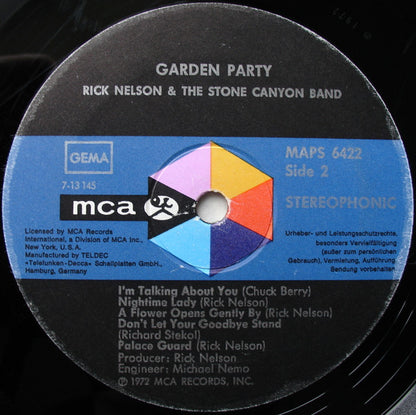 Rick Nelson & The Stone Canyon Band : Garden Party (LP, Album, Gat)