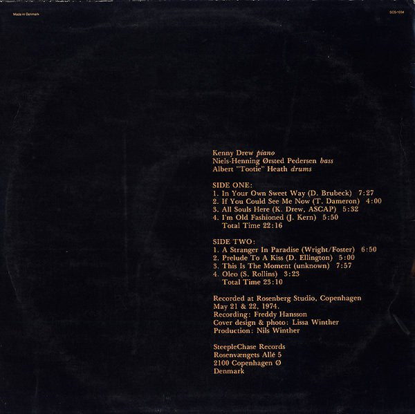 The Kenny Drew Trio : If You Could See Me Now (LP, Album)